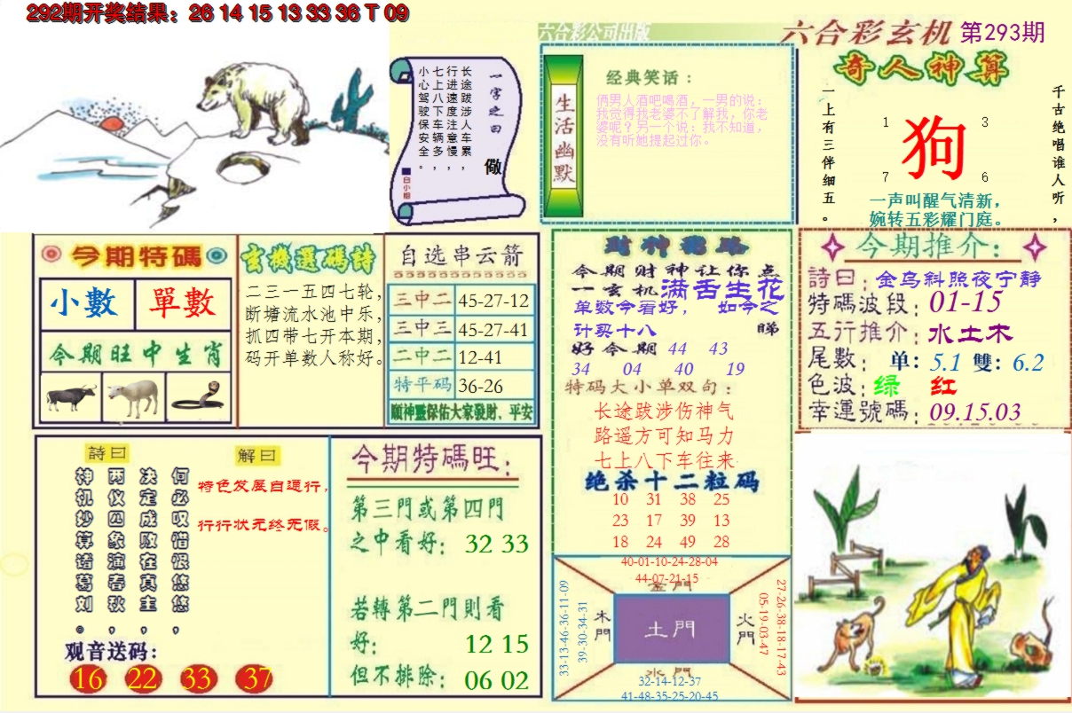 2024293期澳门六合玄机