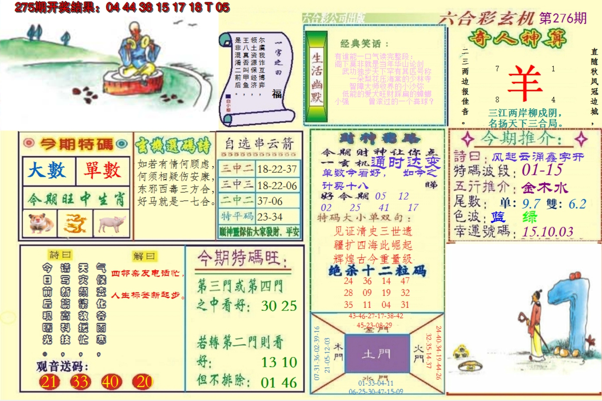 2024276期澳门六合玄机