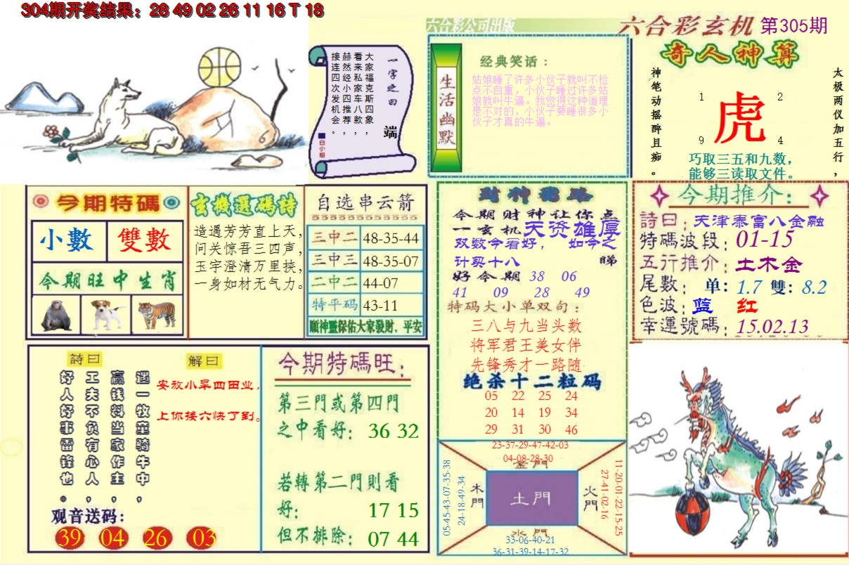 2024305期澳门六合玄机