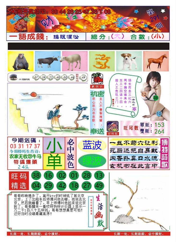 2024291期澳门财经宝鉴