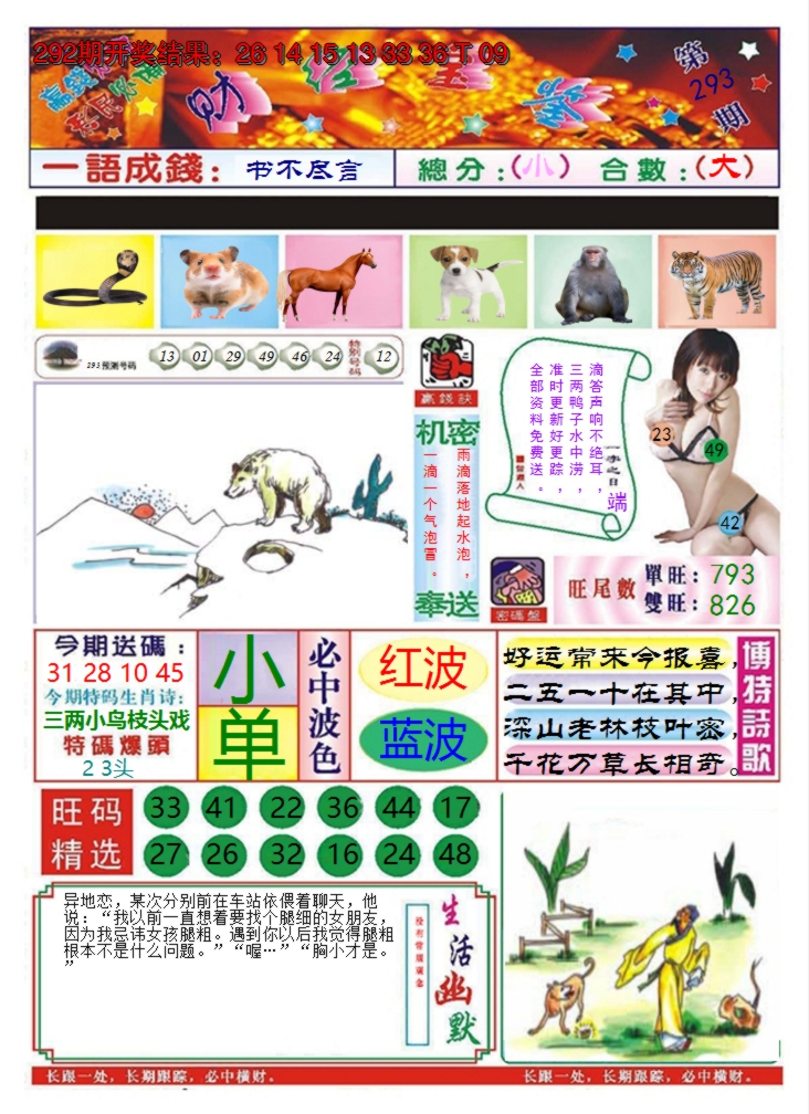 2024293期澳门财经宝鉴