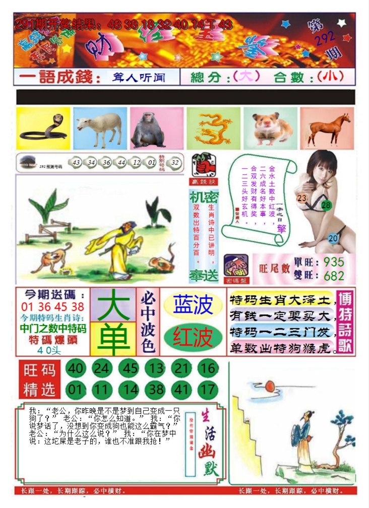 2024292期澳门财经宝鉴