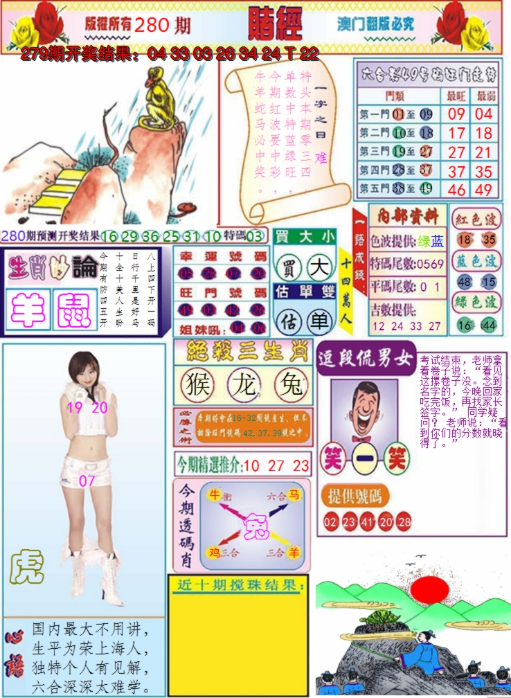 2024280期澳门赌经