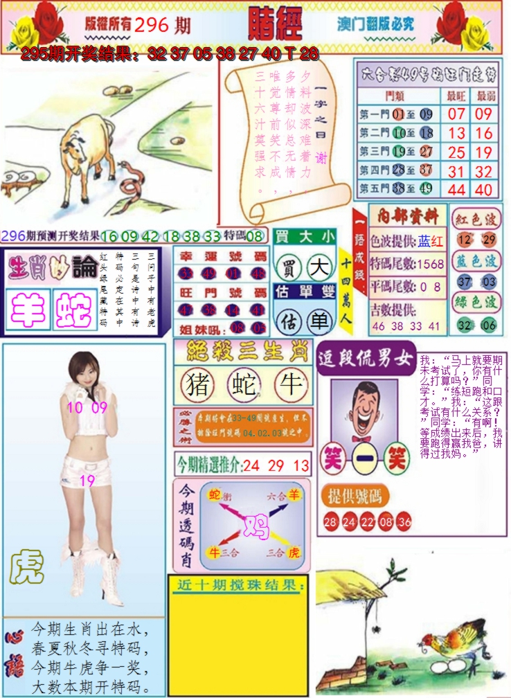 2024296期澳门赌经