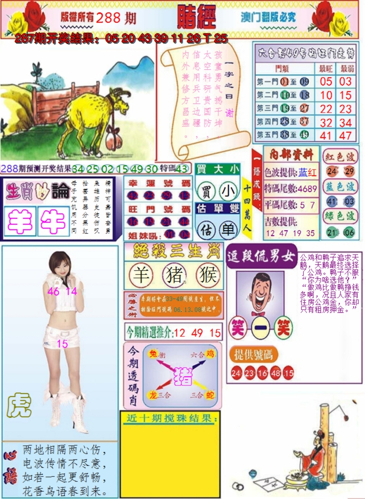 2024288期澳门赌经
