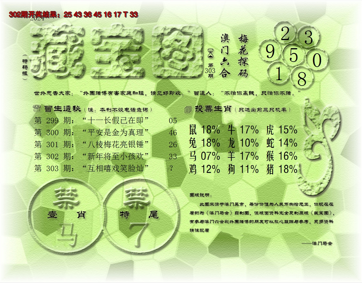 2024303期老《藏宝图》