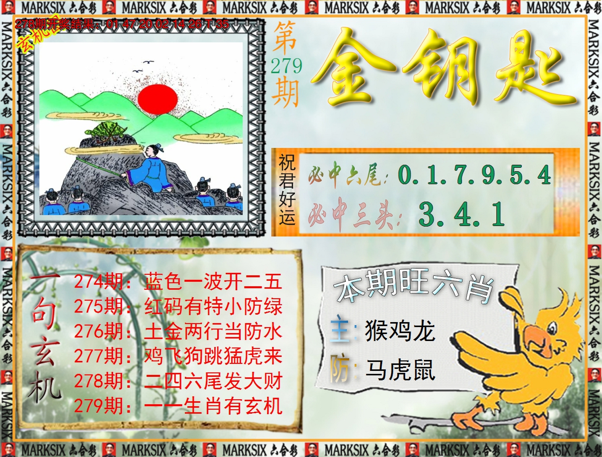 2024279期《澳门金钥匙》