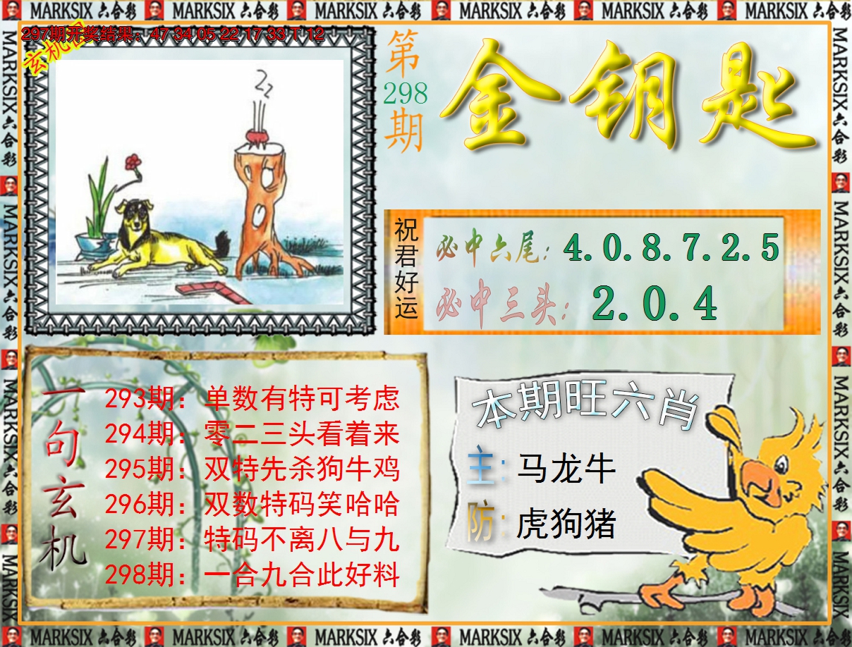 2024298期《澳门金钥匙》