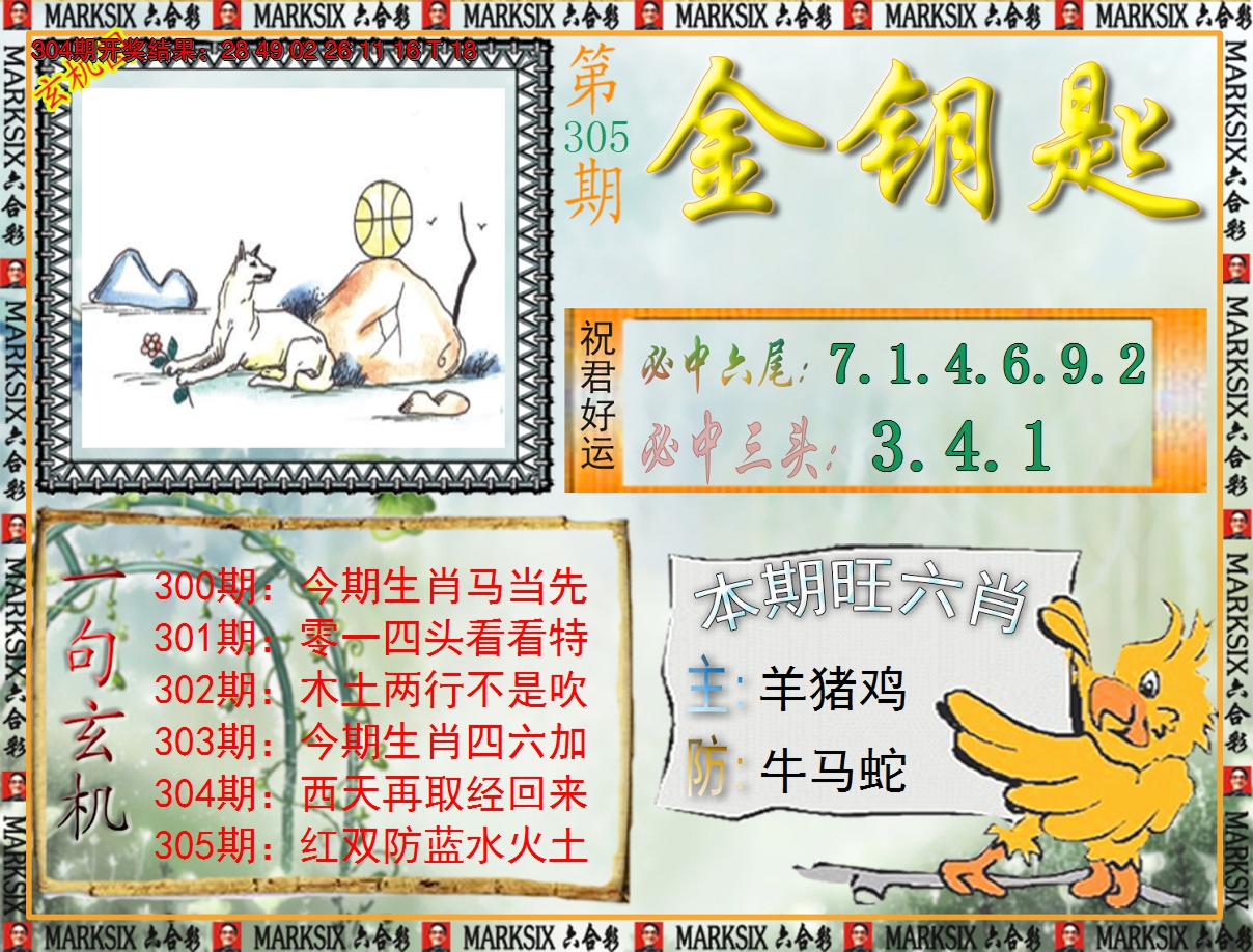 2024305期《澳门金钥匙》