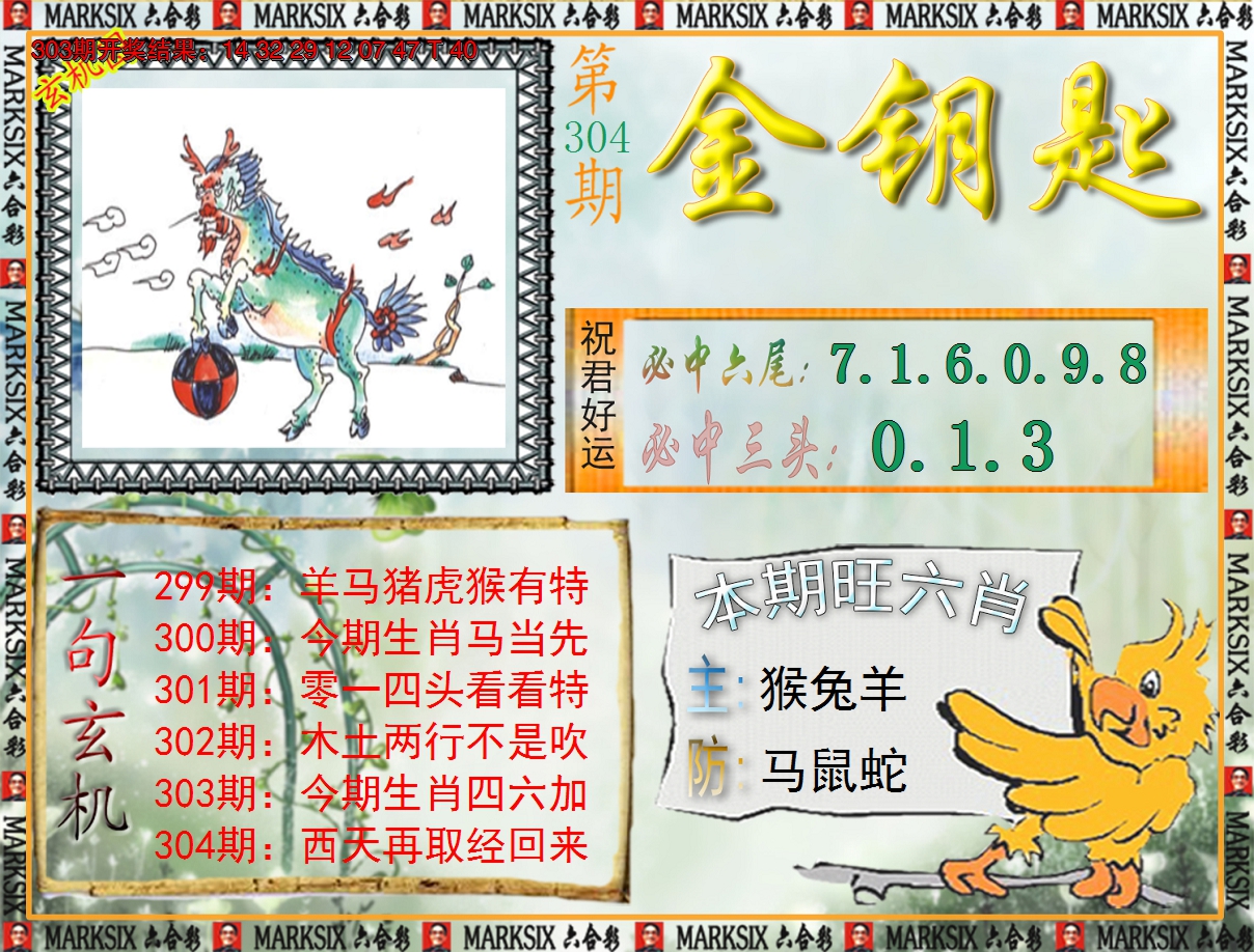2024304期《澳门金钥匙》