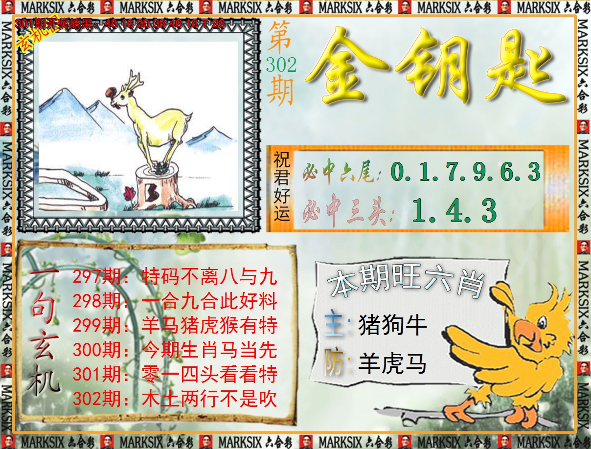 2024302期《澳门金钥匙》