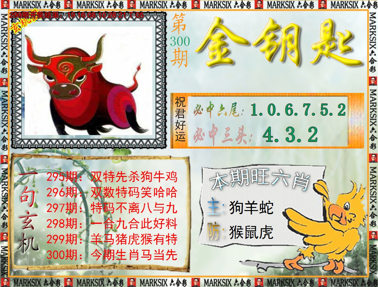 2024300期《澳门金钥匙》