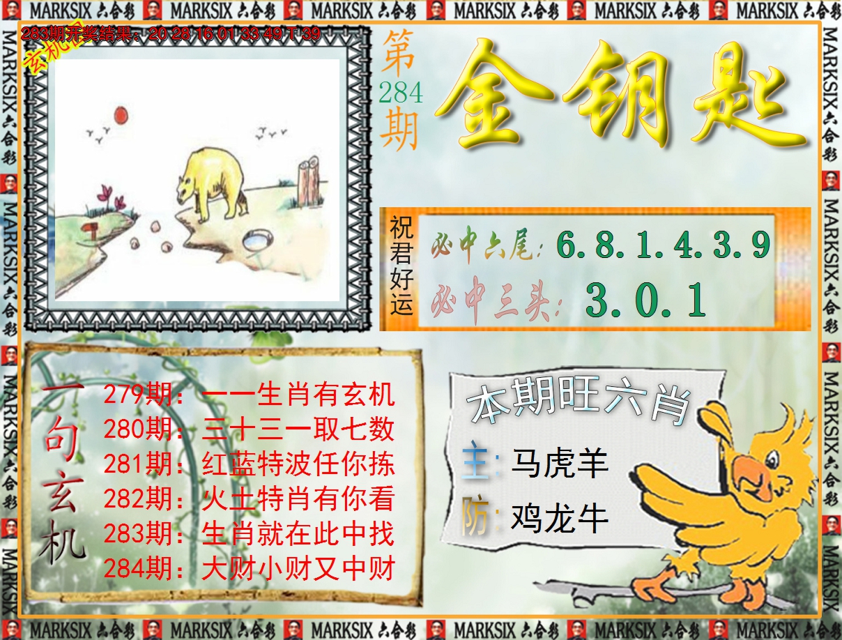 2024284期《澳门金钥匙》