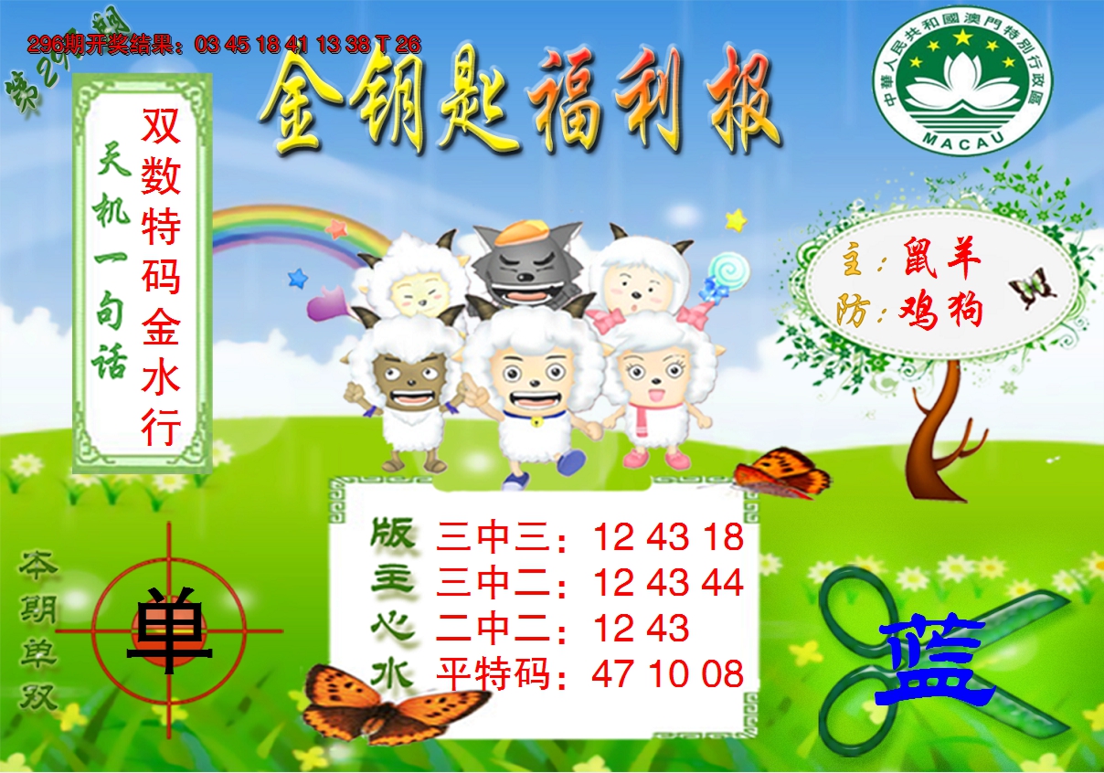2024297期《金钥匙福利》