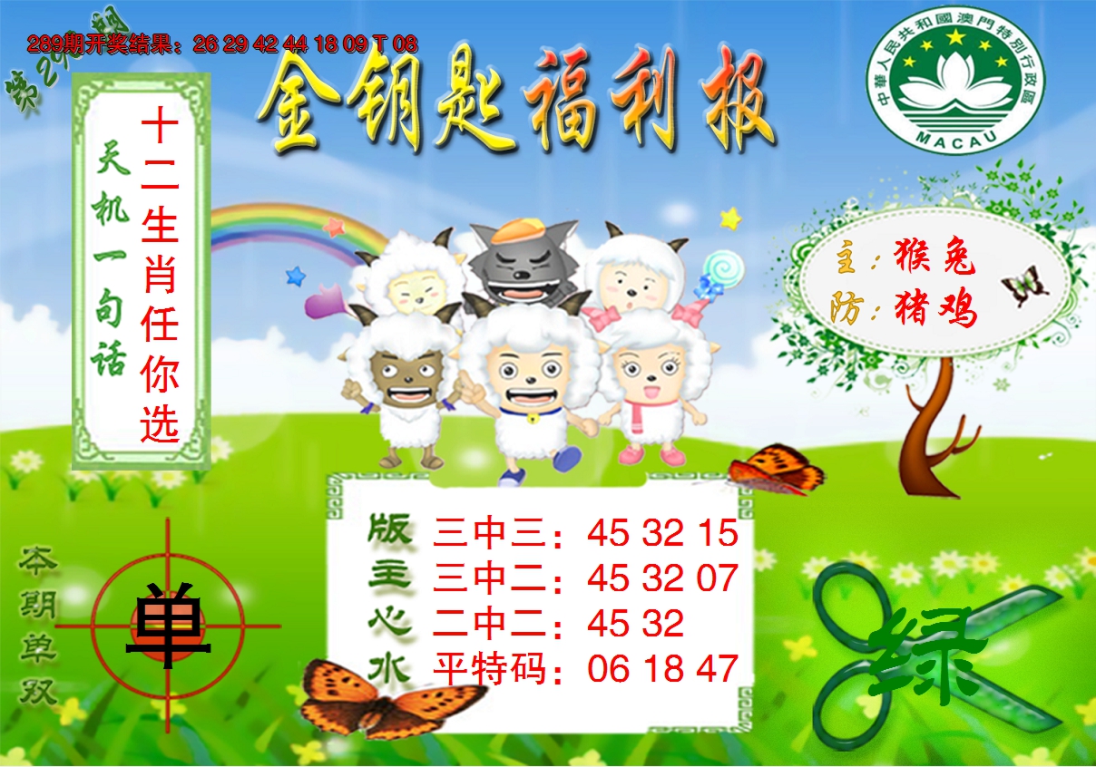 2024290期《金钥匙福利》