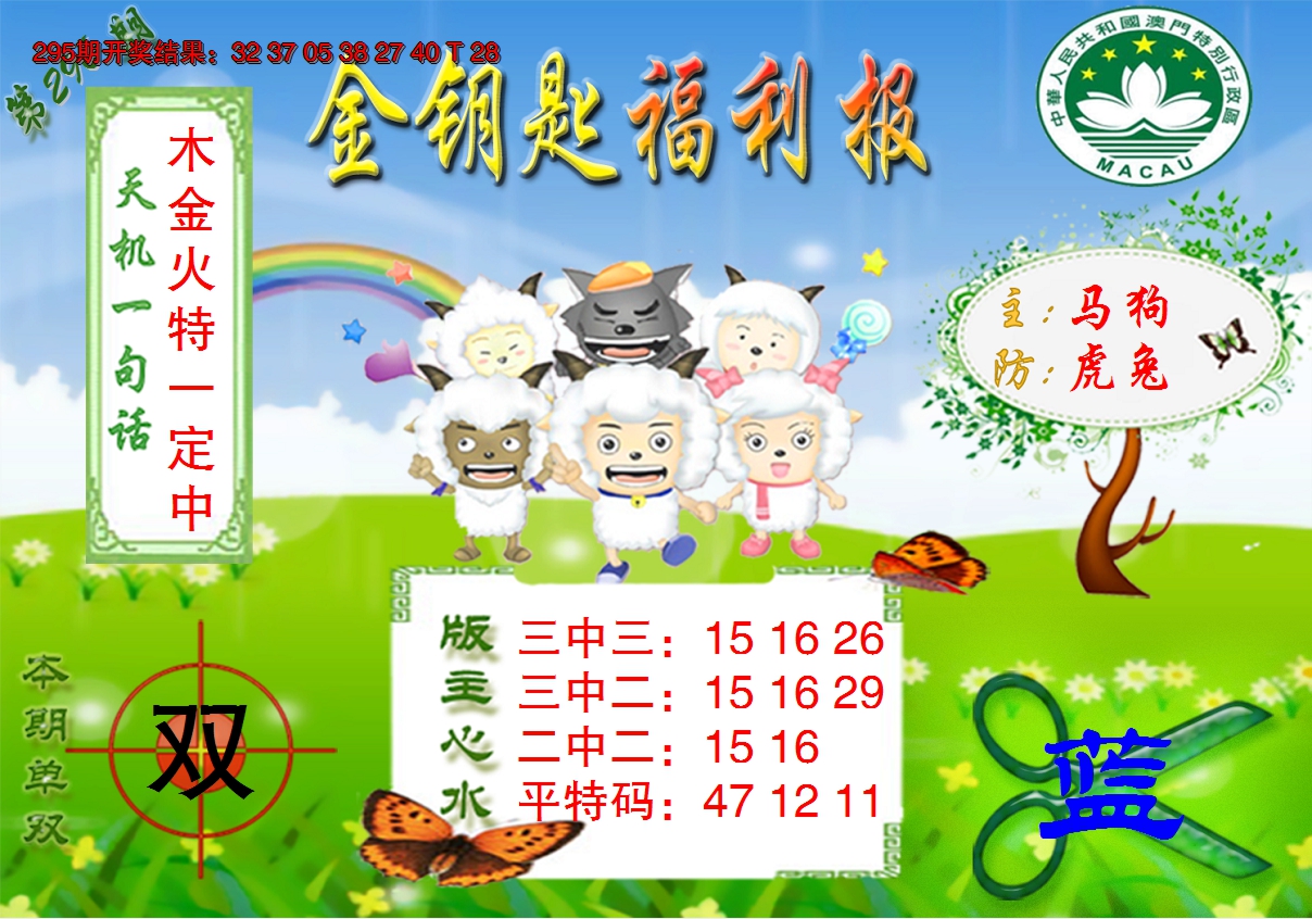 2024296期《金钥匙福利》