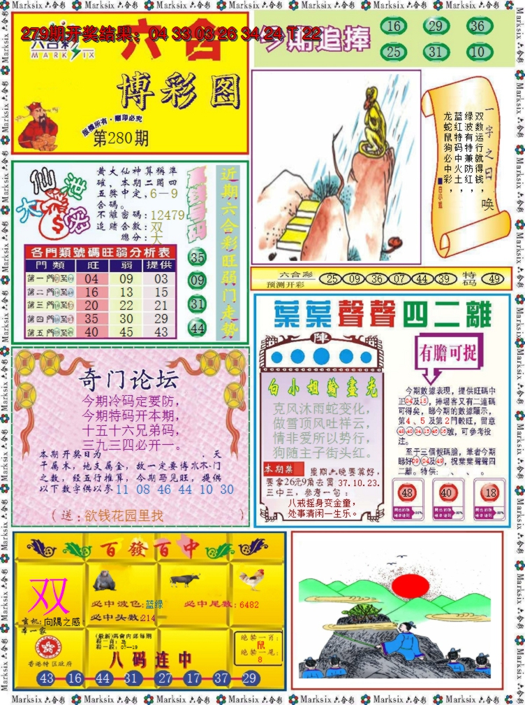 2024280期六合博彩图