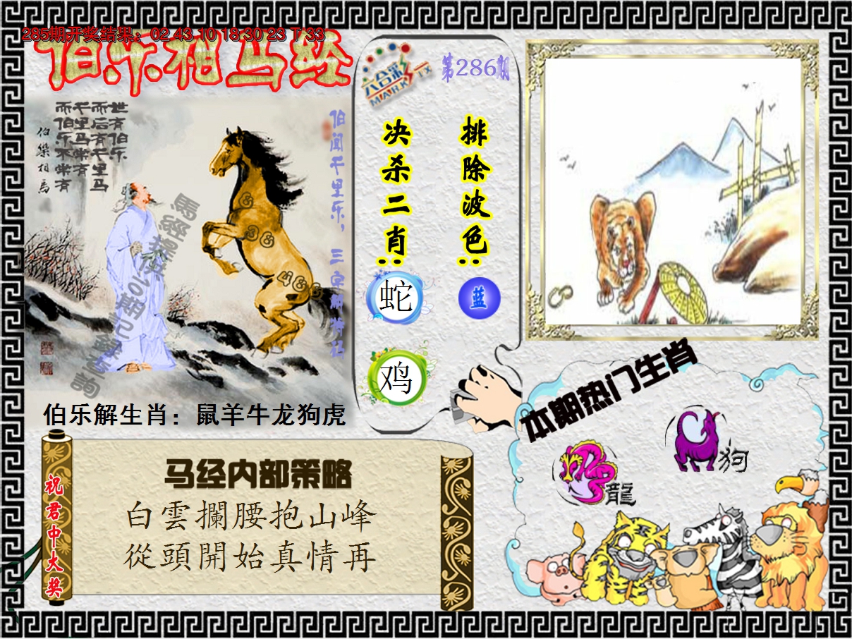 2024286期伯乐相马经