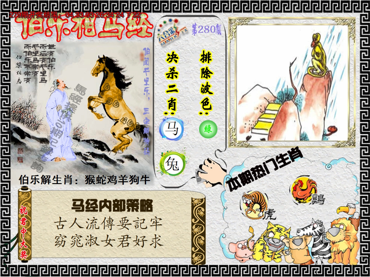 2024280期伯乐相马经