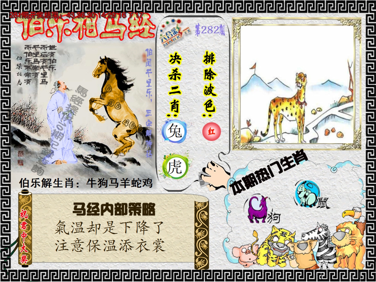 2024282期伯乐相马经
