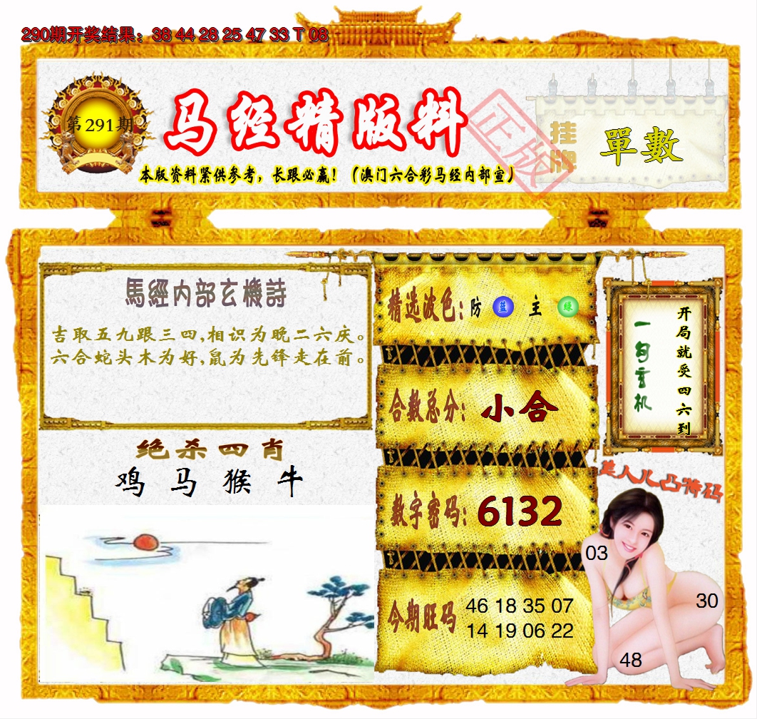 2024291期马经精版料