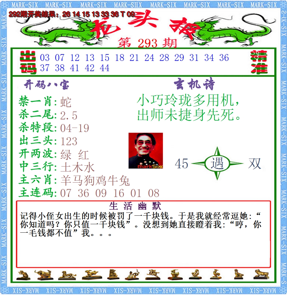 2024293期澳门龙头报