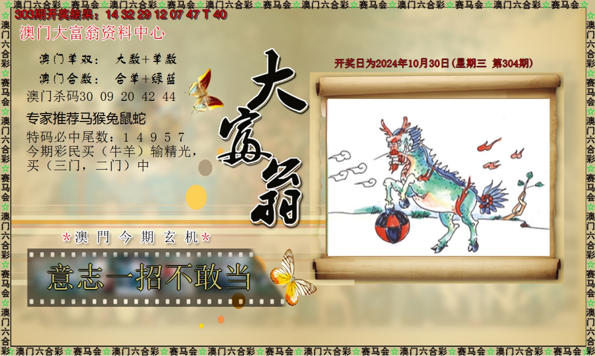 2024304期新大富翁
