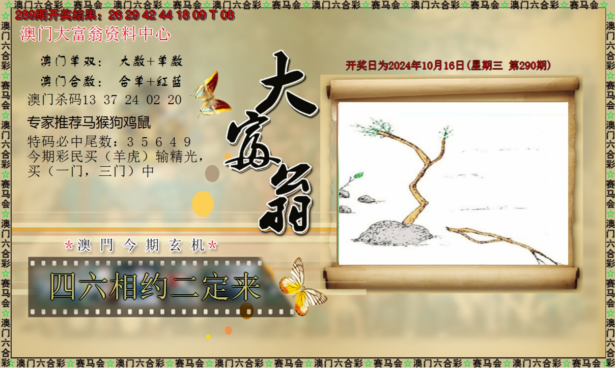 2024290期新大富翁