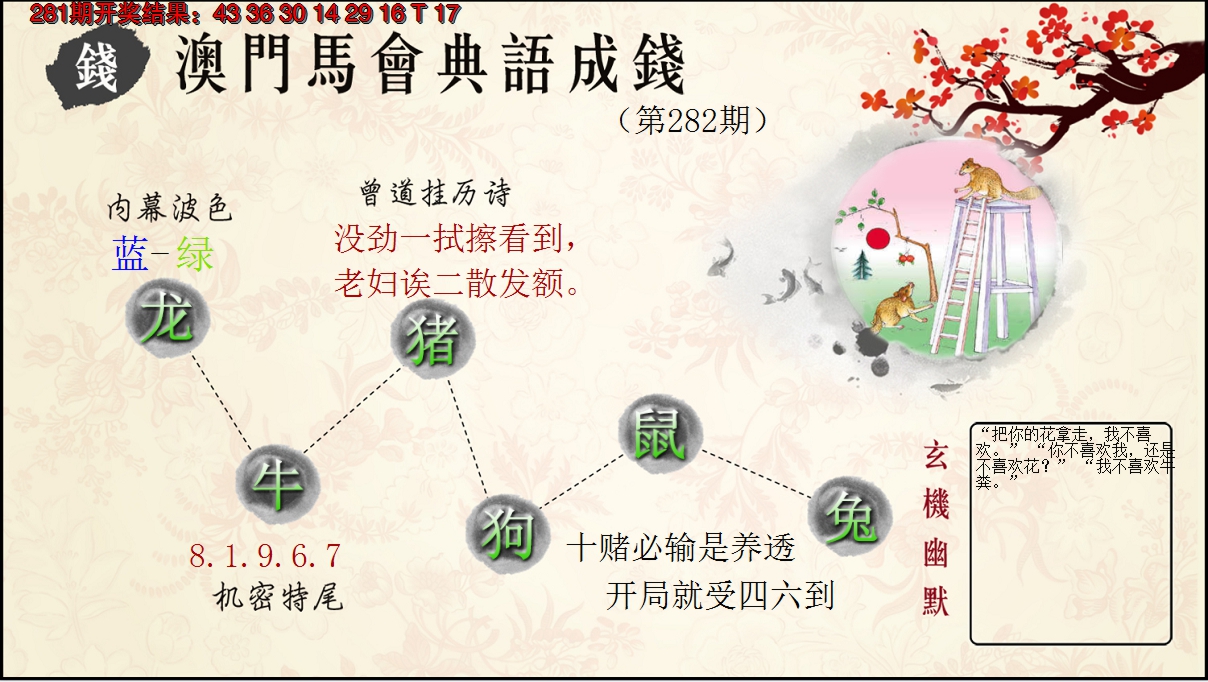2024282期典语成钱