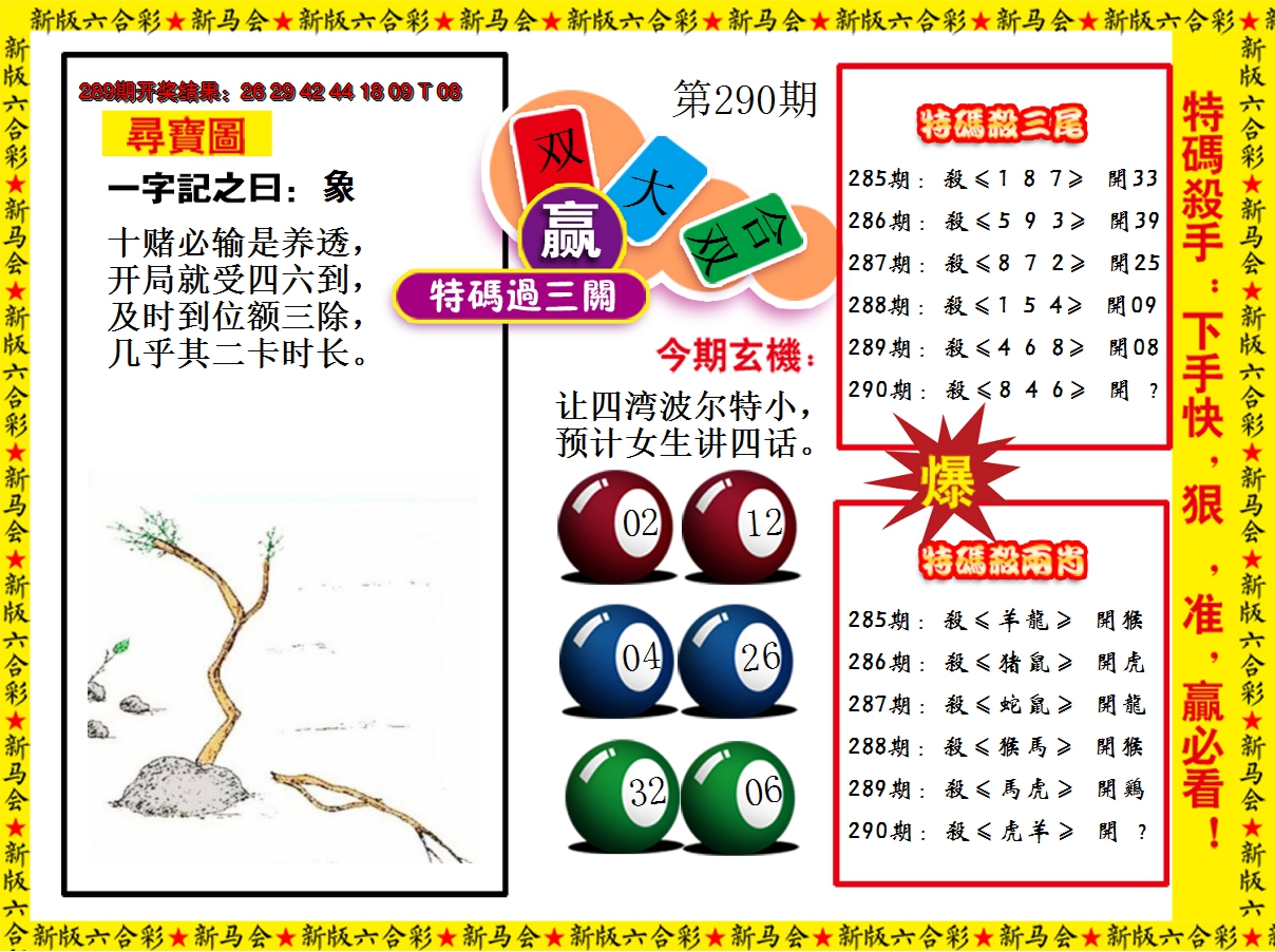 2024290期特码过三关