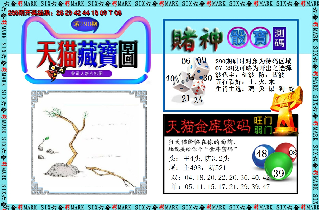 2024290期天猫藏宝图