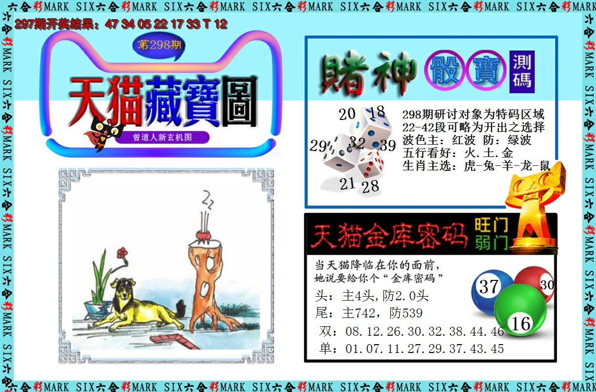 2024298期天猫藏宝图
