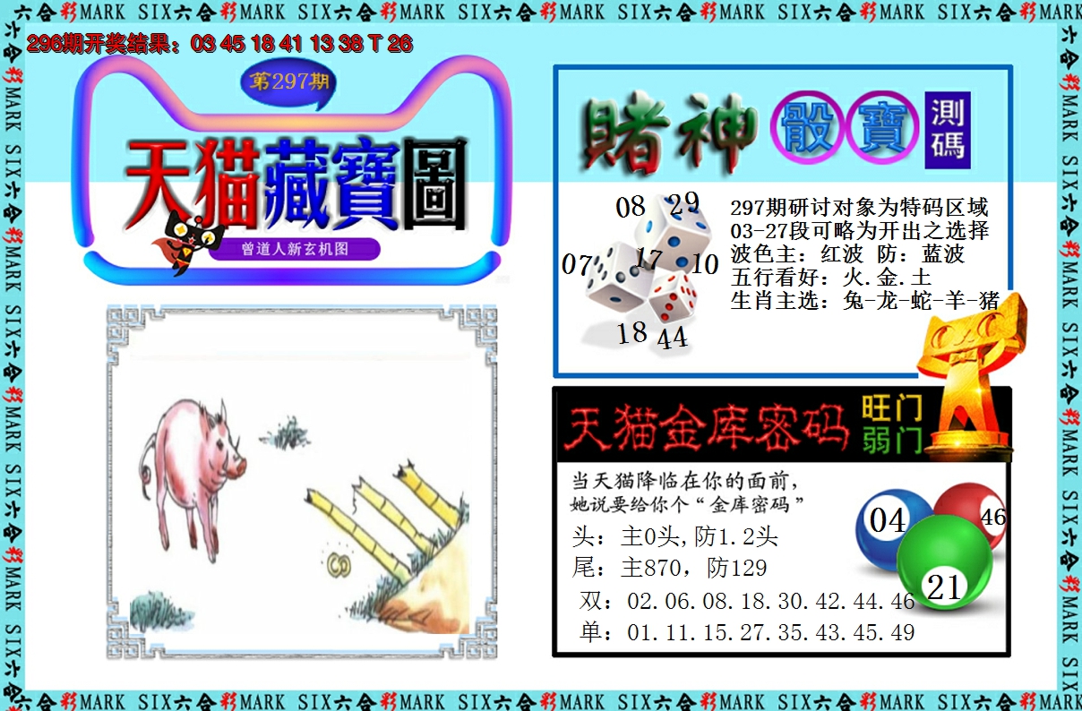 2024297期天猫藏宝图