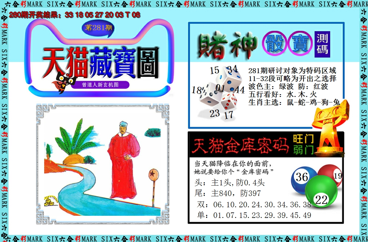 2024281期天猫藏宝图