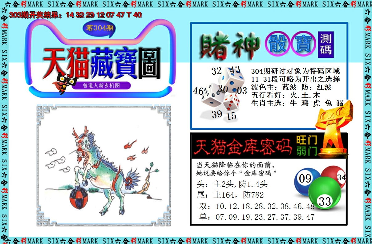 2024304期天猫藏宝图
