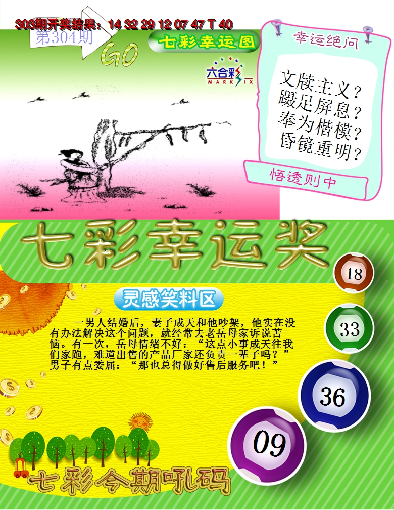 2024304期七彩幸运奖