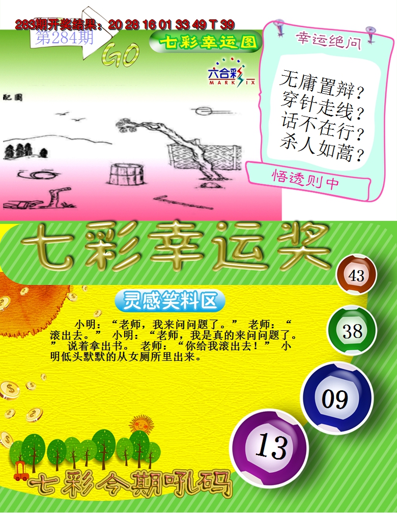 2024284期七彩幸运奖