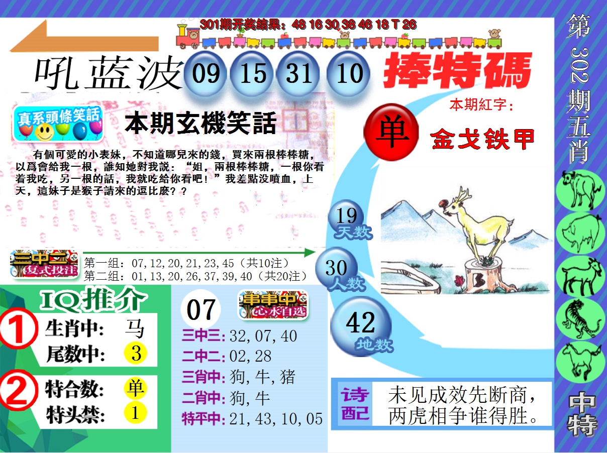 2024302期新特报