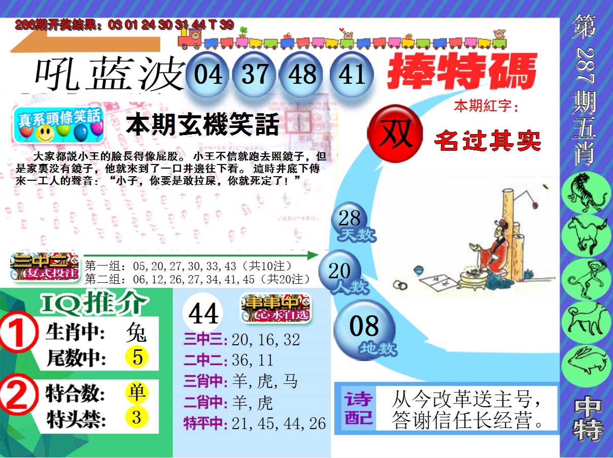 2024287期新特报