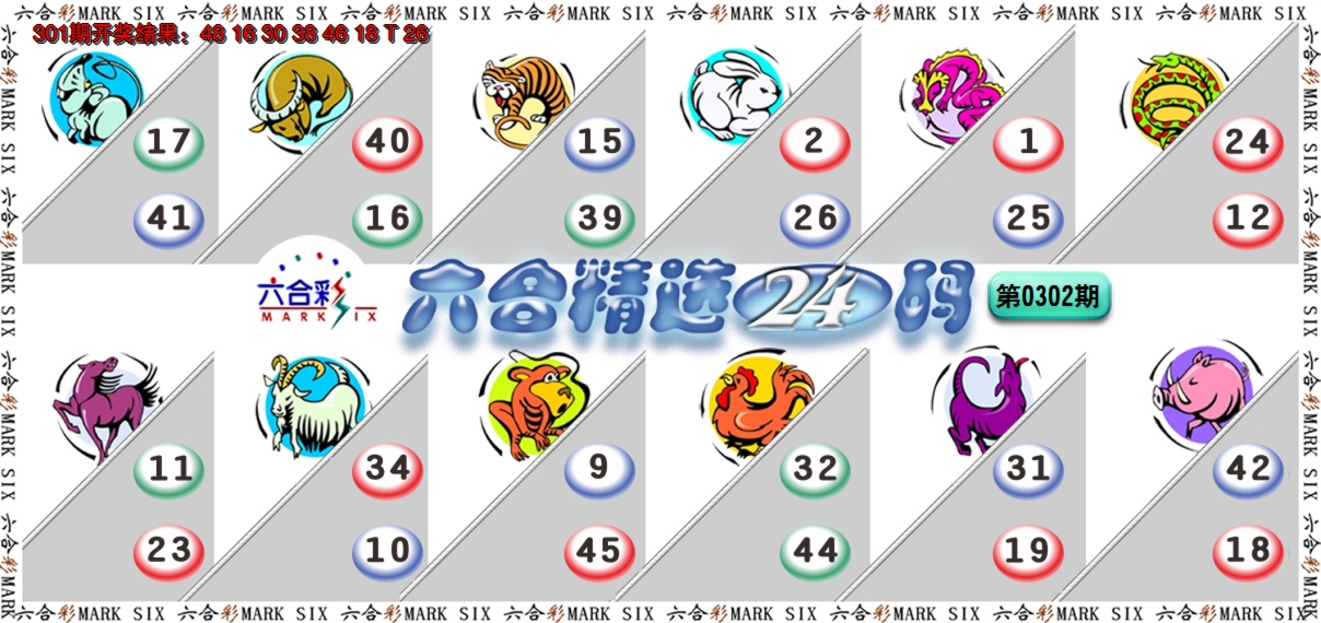 2024302期六合精选24码