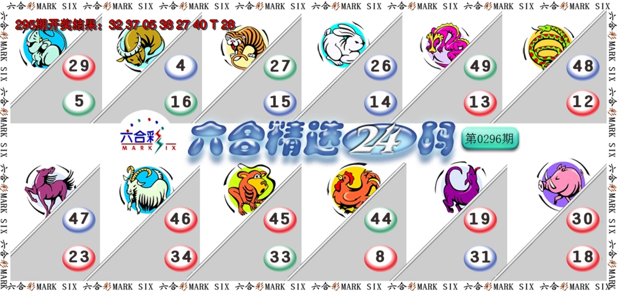 2024296期六合精选24码