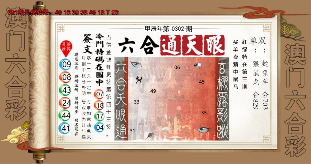 2024302期六合通天眼