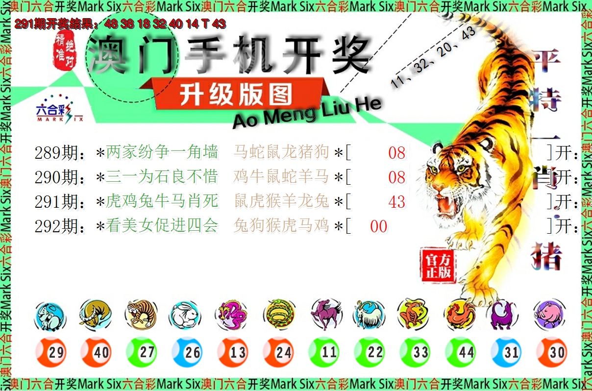2024292期澳门开奖报
