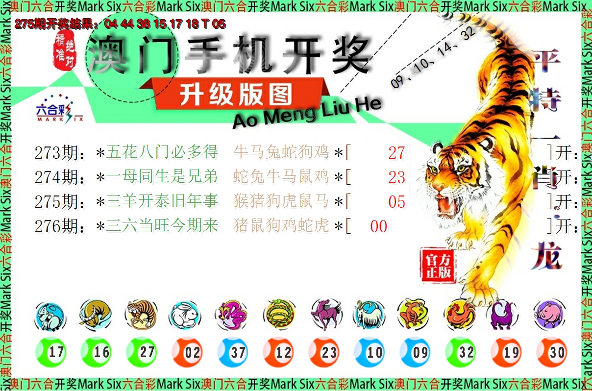 2024276期澳门开奖报