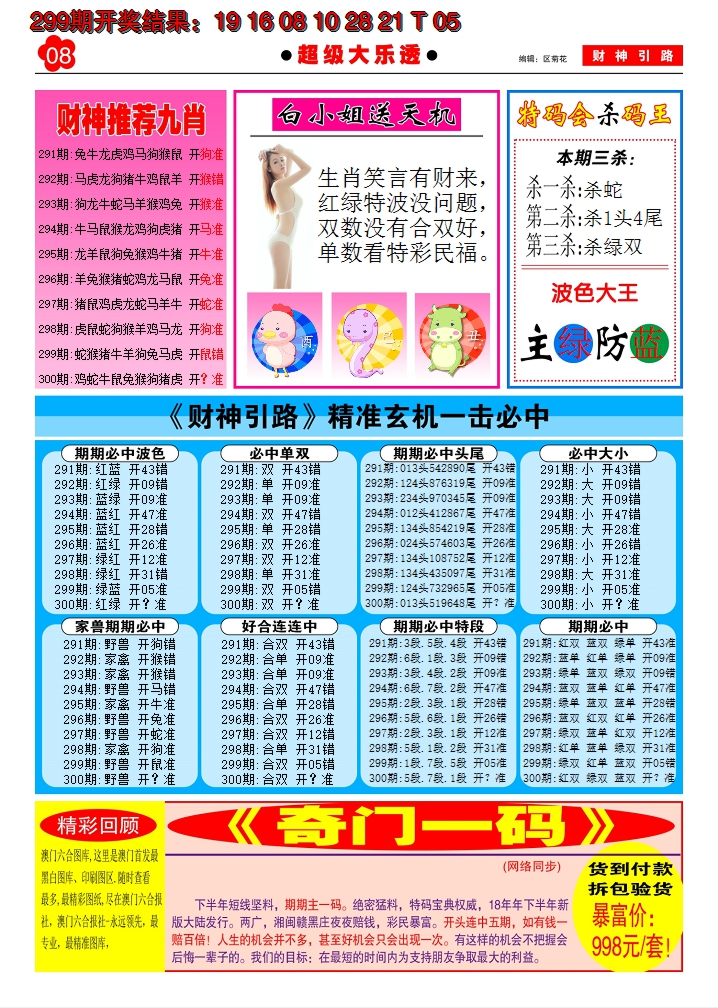 2024300期财神引路B