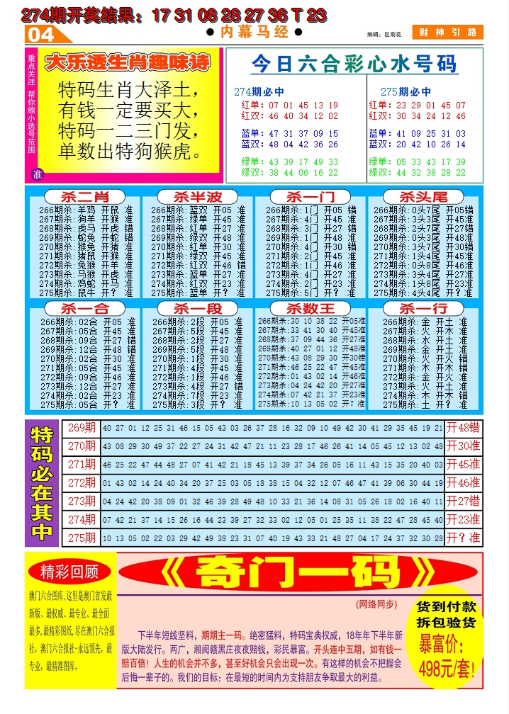 2024275期财神引路C