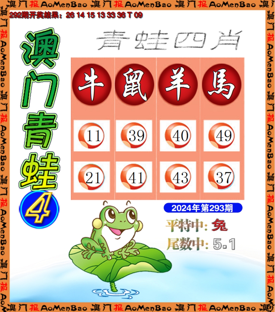 2024293期青蛙系列4
