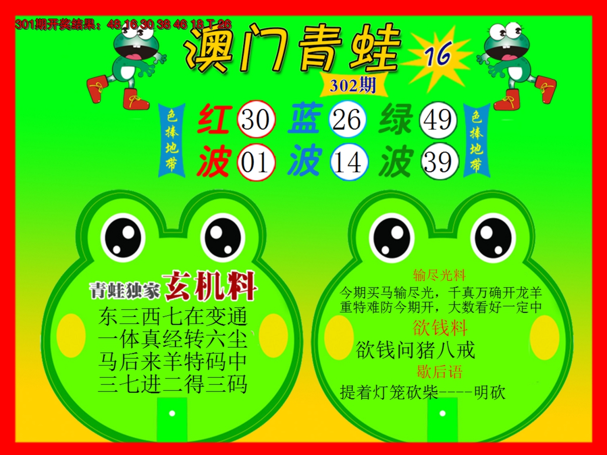 2024302期青蛙系列16