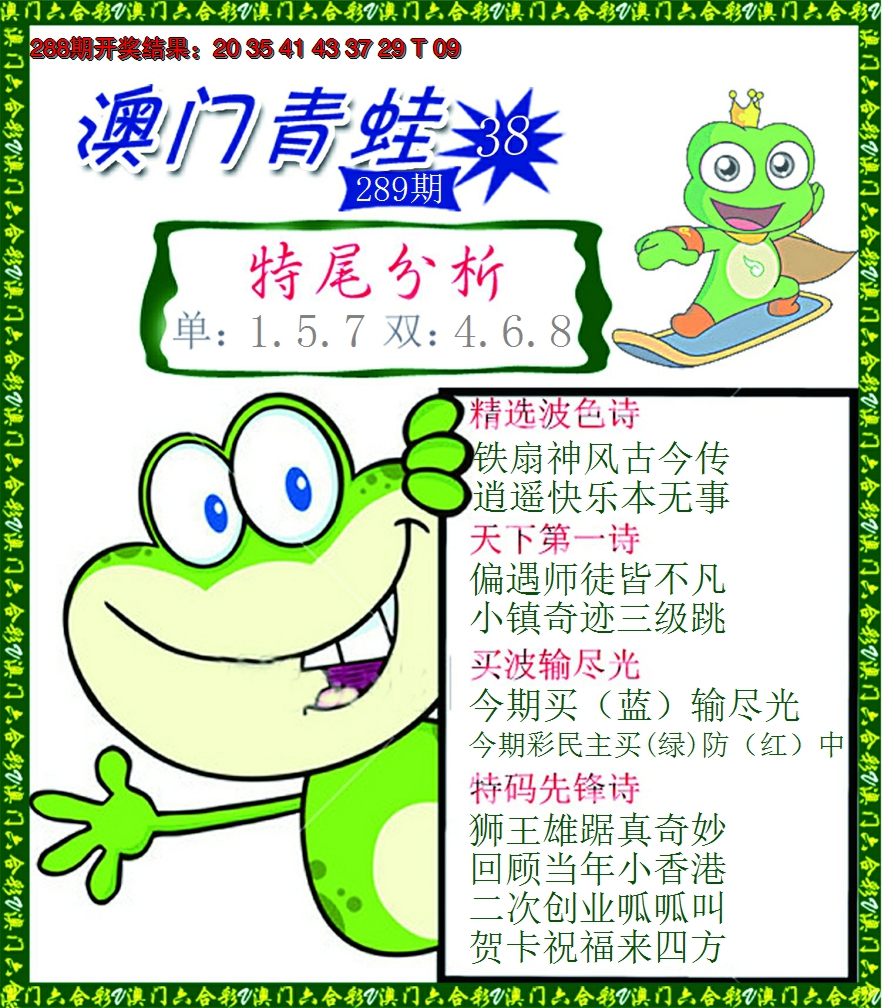 2024289期青蛙系列38