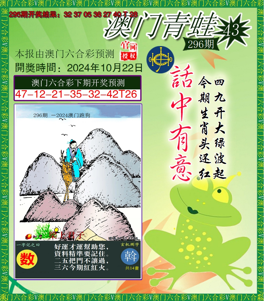 2024296期青蛙系列43